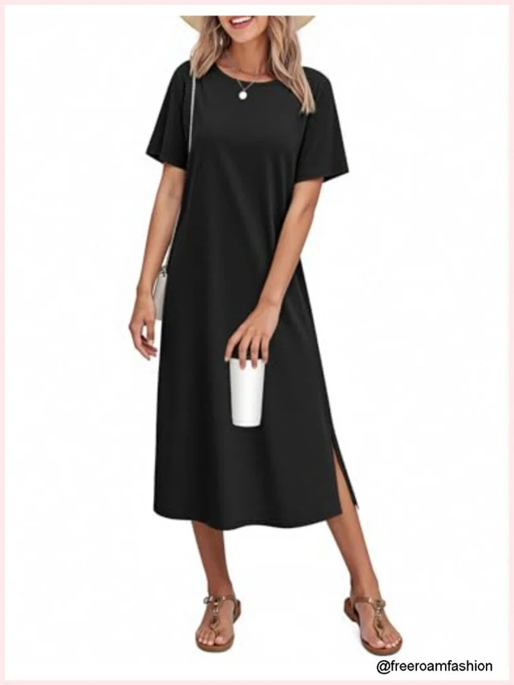 Cotton Nightgown Long Sleepshirt Short Sleeve Nightshirt Loungewear